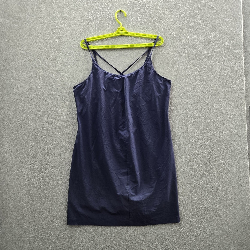 Columbia Women Dress XL Blue Sleeveless Logo Lined Peasant Creek Tank